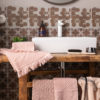 Drap de bain uni Zoe Aubepine 100 x 180 – Image 2