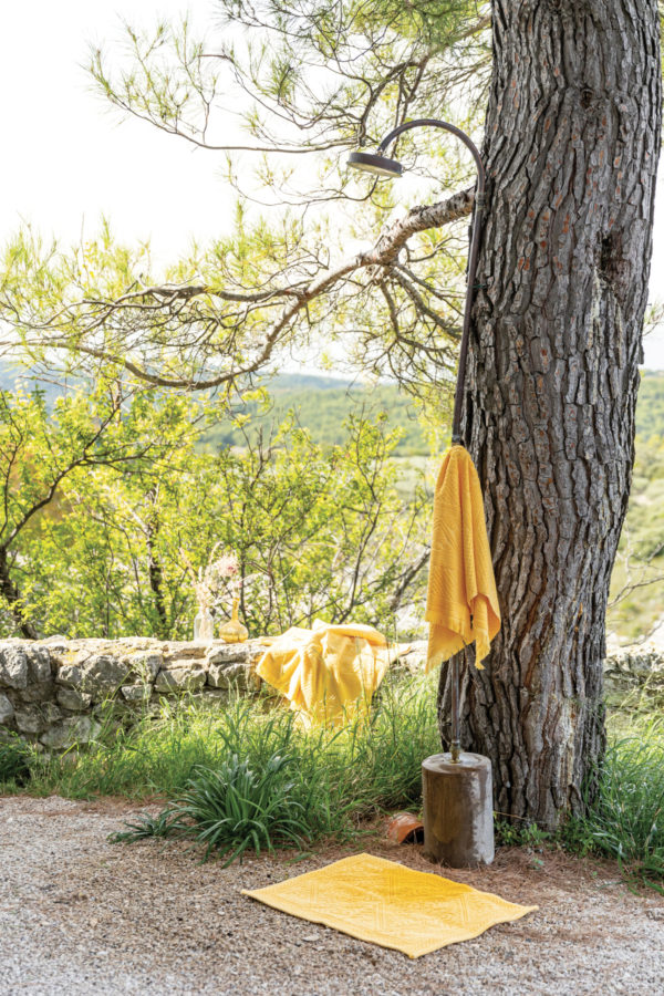Drap de bain uni Zoe Mimosa 100 x 180 Draps de bain La Vallée du blanc