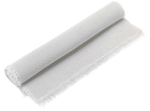 Tapis de bain uni Elly Neige 54 x 110 Tapis de bain La Vallée du blanc