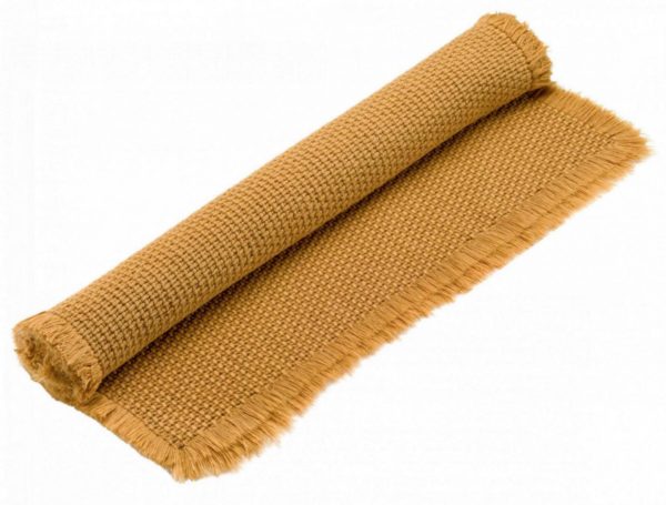 Tapis de bain uni Elly Bronze 54 x 110 Tapis de bain La Vallée du blanc