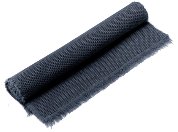 Tapis de bain uni Elly Ombre 54 x 110 Tapis de bain La Vallée du blanc
