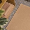 Tapis de bain uni Etia Latte 54 x 110 – Image 2