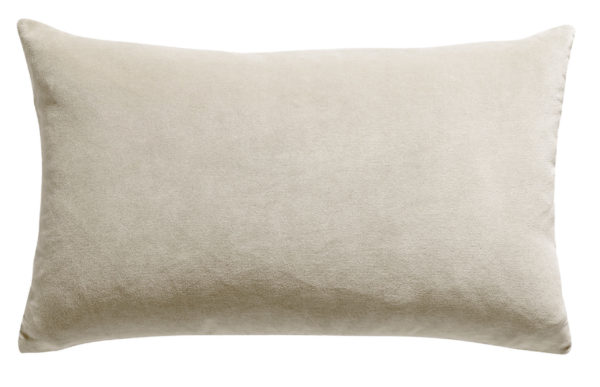 Coussin uni Elise Grège 30 x 50 Coussins La Vallée du blanc