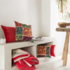 Coussin uni Elise Groseille 40 x 65 – Image 2