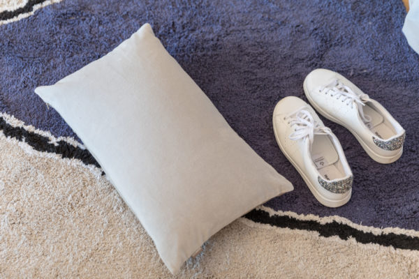 Coussin uni Elise Perle 40 x 65 Coussins La Vallée du blanc