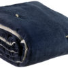 Plaid points noués Elise Cobalt 140 x 200