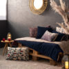 Plaid points noués Elise Cobalt 140 x 200 – Image 2