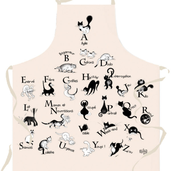 Tablier Dubout Abécédaire Ecru 72 x 85 La Vallée du blanc Tablier Dubout Abécédaire Ecru 72 x 85 Tabliers La Vallée du blanc