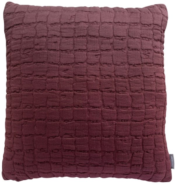 Coussin Stonewashed Swami Prune 45 X 45 Coussins La Vallée du blanc