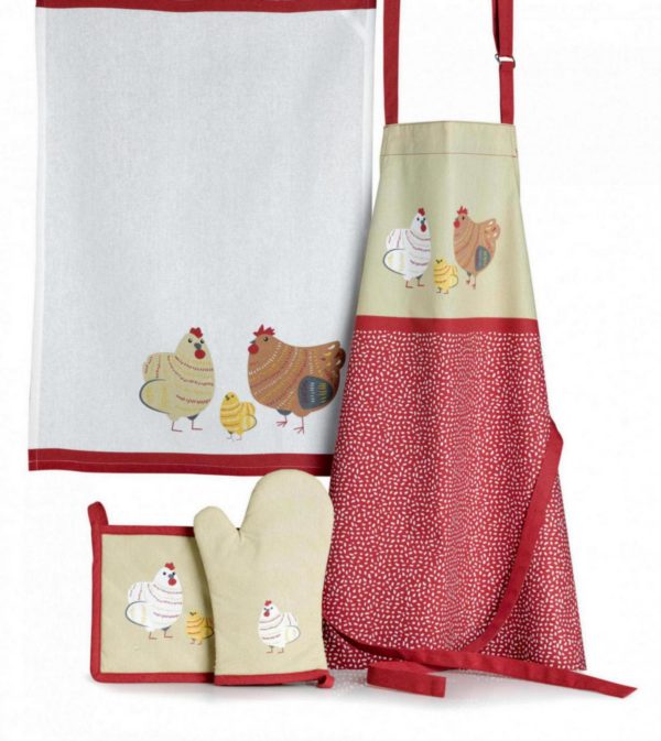 Gant de cuisine et manique Fadèle Ficelle 18 x 28 Gants de cuisine La Vallée du blanc