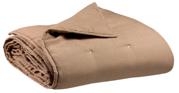 Jeté stonewashed Zeff Sable 180 x 260 Jetés de lit La Vallée du blanc
