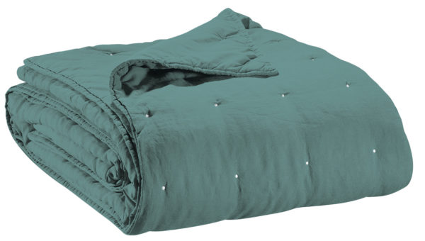 Jeté de lit Stonewashed Zeff Prusse 180 x 260 Jetés de lit La Vallée du blanc