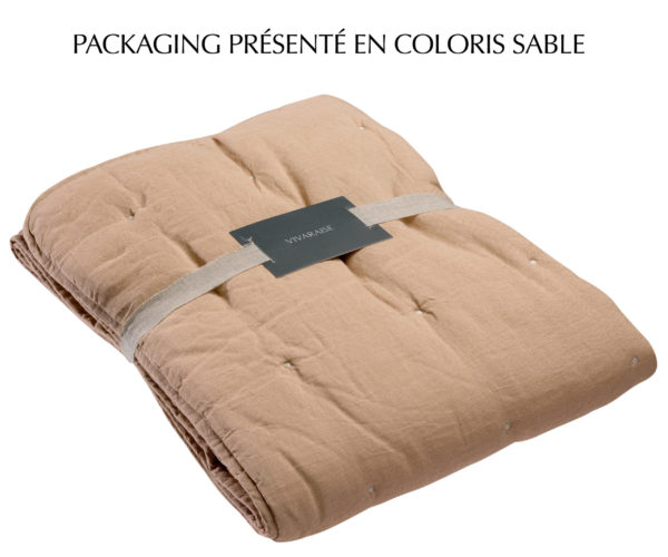 Jeté de lit Stonewashed Zeff Absynthe 180 x 260 Jetés de lit La Vallée du blanc