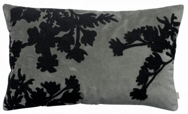 Coussin Rosalie brodé Thym 40 x 65 Coussins La Vallée du blanc