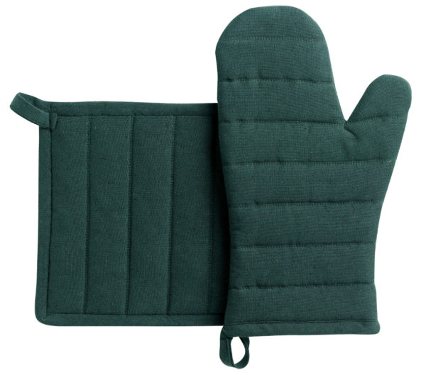 Gant de cuisine + Manique recyclé Jona Sapin 15 x 30 Gants de cuisine La Vallée du blanc