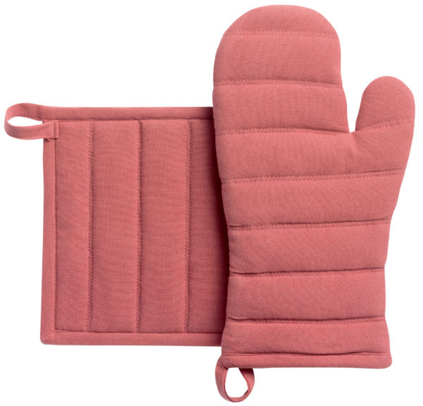 Lot Gant de cuisine/Manique recyclé Jona Bois de rose 15 x 30 Gants de cuisine La Vallée du blanc