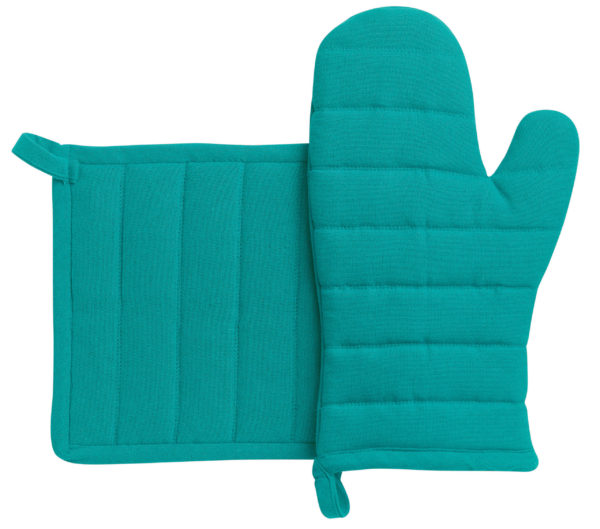 Lot gant de cuisine/manique recyclé Jona Topaze 15 x 30 Gants de cuisine La Vallée du blanc