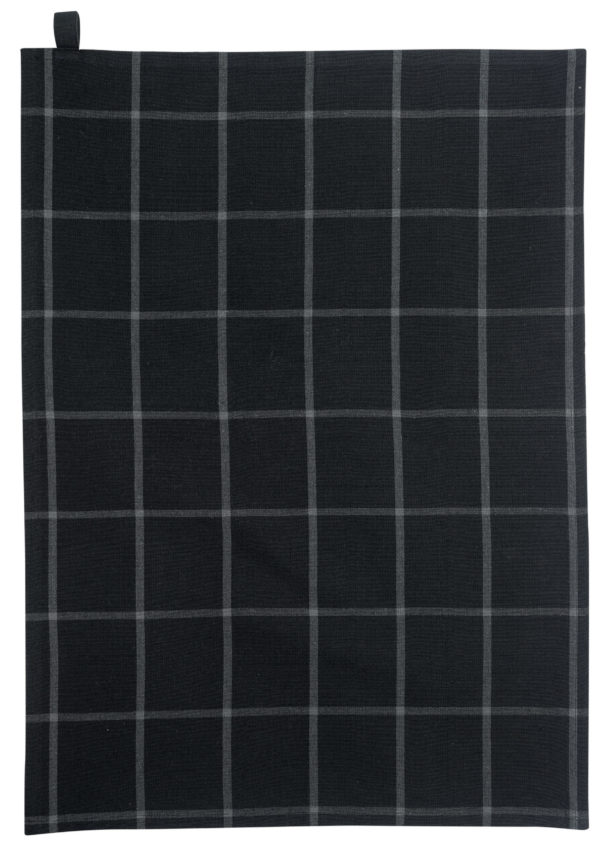 Torchon recycle Doha Noir 50 x 70 Torchons La Vallée du blanc