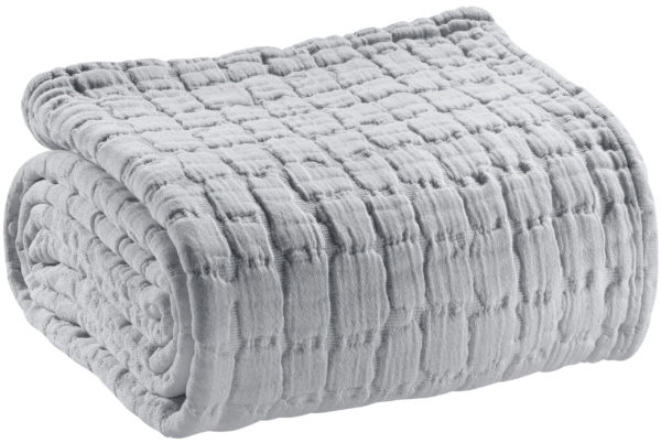 Couvre-lit stonewashed Swami Perle 180 x 260 Couvre-lits La Vallée du blanc