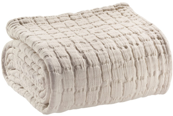 Couvre-lit stonewashed Swami Lin 240 x 260 Couvre-lits La Vallée du blanc