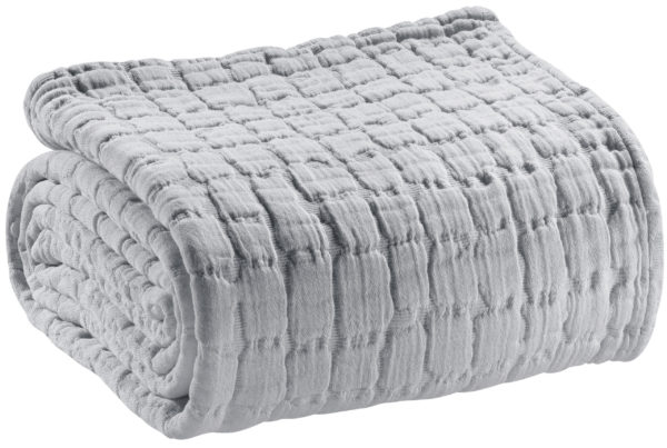 Couvre-lit stonewashed Swami Perle 240 x 260 Couvre-lits La Vallée du blanc
