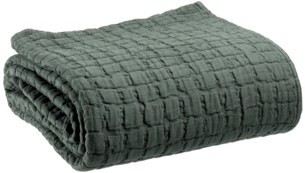 Couvre-lit stonewashed Swami Thym 240 x 260 Couvre-lits La Vallée du blanc