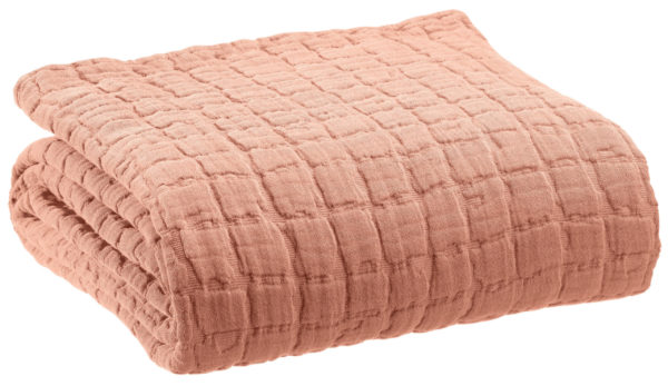 Couvre-lit stonewash Swami Argile 240 x 260 Couvre-lits La Vallée du blanc