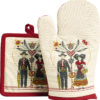 Lot gant/manique Boem Beige 18 x 28