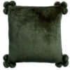 Coussin Tender pompons Fougère 45 x 45