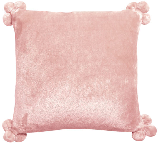 Coussin Tender Pompons Aubepine 45 x 45 Coussins La Vallée du blanc