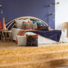 Plaid Michka Marine 130 x 160 – Image 3