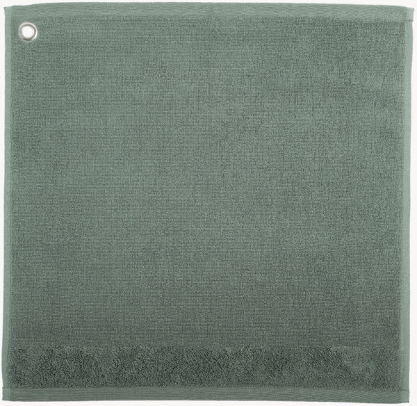 Essuie-mains Oeillet Curl Vert de gris 50 x 50 Essuie-mains La Vallée du blanc