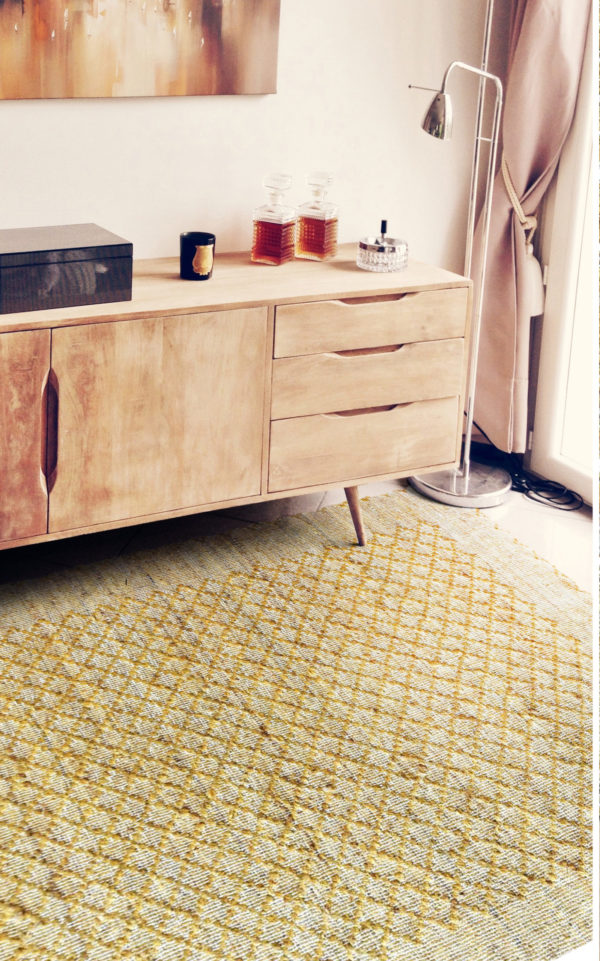 Tapis Ronan Or 120 x 180 Tapis La Vallée du blanc
