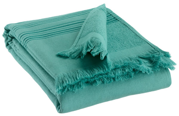 Drap hammam Cancun Curacao 90 x 180 Draps hammam La Vallée du blanc
