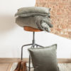 Coussin uni Fara Thym 45 x 45 – Image 2