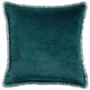 Coussin uni Fara Paon 45 x 45