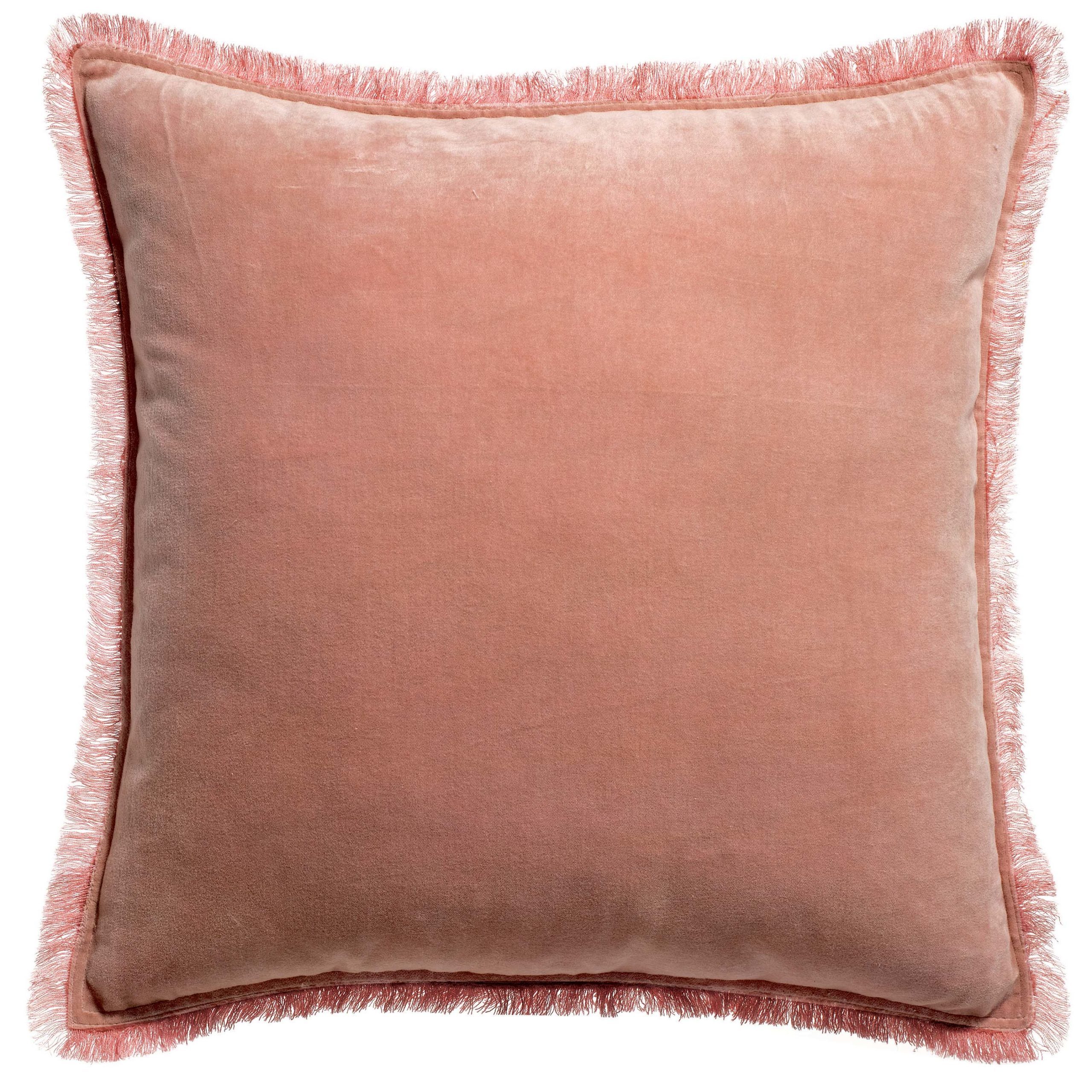Coussin uni Fara Pink 45×45 velours coton La Vallée du blanc Coussin uni Fara Pink 45×45 velours coton Coussins La Vallée du blanc