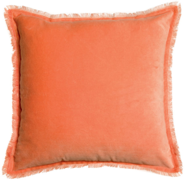 Coussin uni Fara Goyave 45 x 45 Coussins La Vallée du blanc