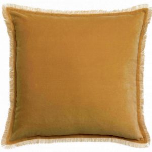 Coussin uni Fara Mirabelle 45 x 45 Coussins La Vallée du blanc