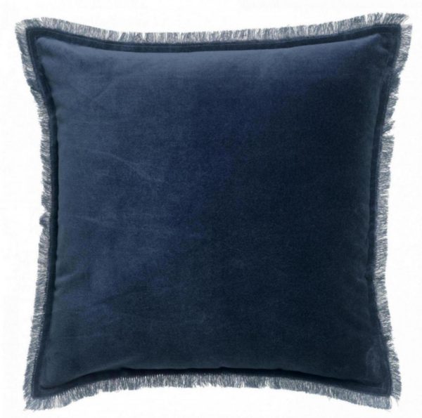 Coussin uni Fara Marine 45 x 45 Coussins La Vallée du blanc