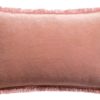 Coussin uni Fara Pink 30 x 50