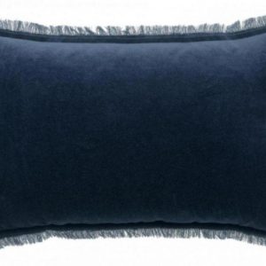 Coussin uni Fara Marine 30 x 50 Coussins La Vallée du blanc