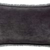 Coussin uni Fara Ombre 30 x 50