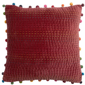 Coussin uni Gastounet Tomette 45 x 45 Coussins La Vallée du blanc