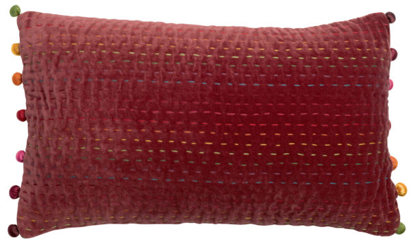 Coussin uni Gastounet Tomette 30 x 50 Coussins La Vallée du blanc