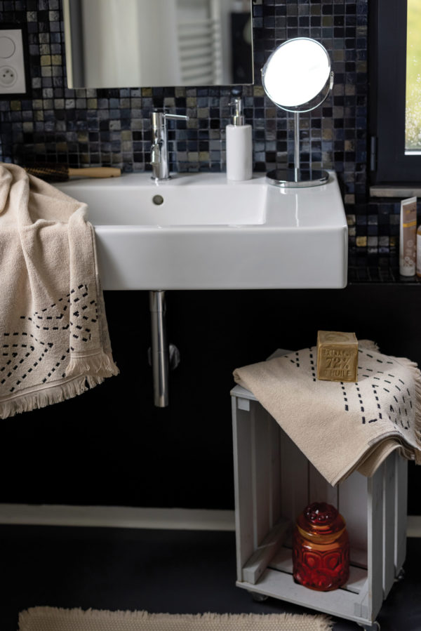 Drap de bain Julia Lin 90 x 150 Draps de bain La Vallée du blanc