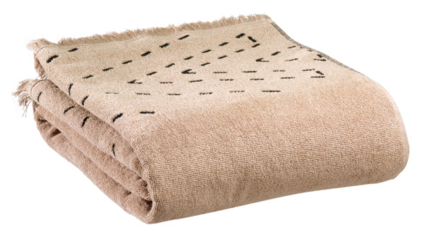 Drap de bain Julia Sésame 90 x 150 Draps de bain La Vallée du blanc