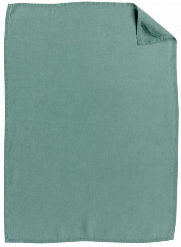 Torchon chanvre Ciara Sauge 50 x 70 Torchons La Vallée du blanc