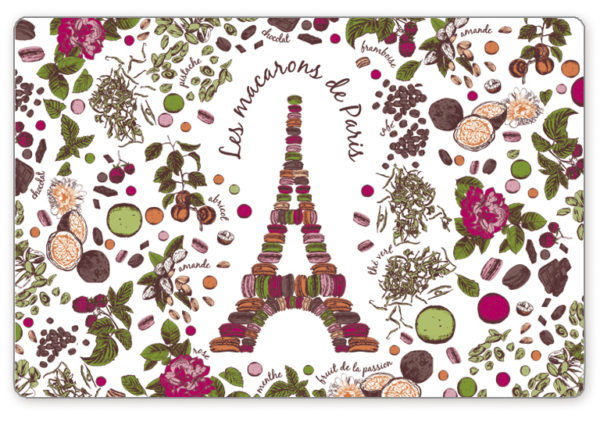 Set de table Macarons de Paris 30 x 45 Sets de table La Vallée du blanc