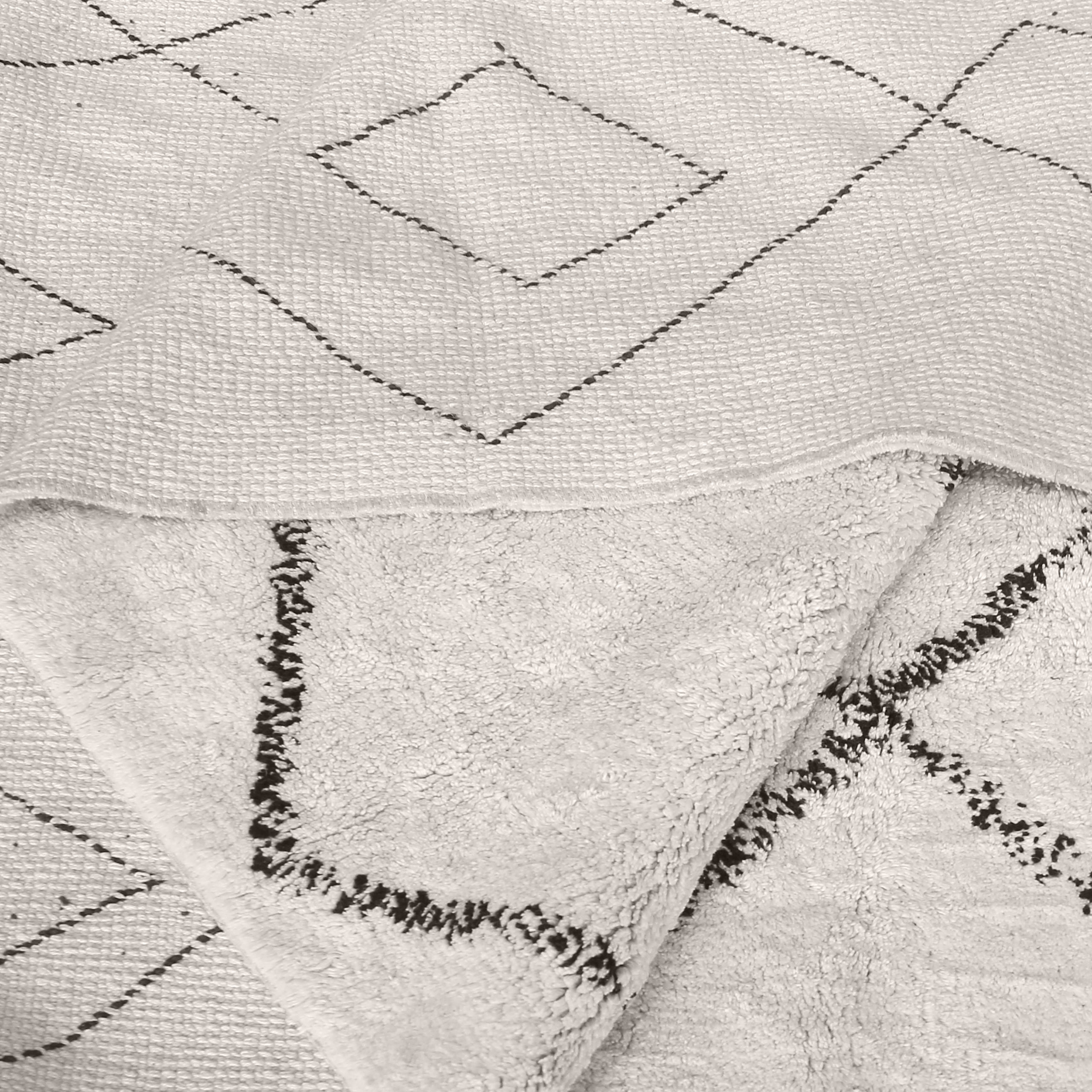 Tapis Ervin ivoire taupe rond 160 cm coton La Vallée du blanc Tapis Ervin ivoire taupe rond 160 cm coton Tapis La Vallée du blanc